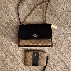 Coach crossbody and matching wallet